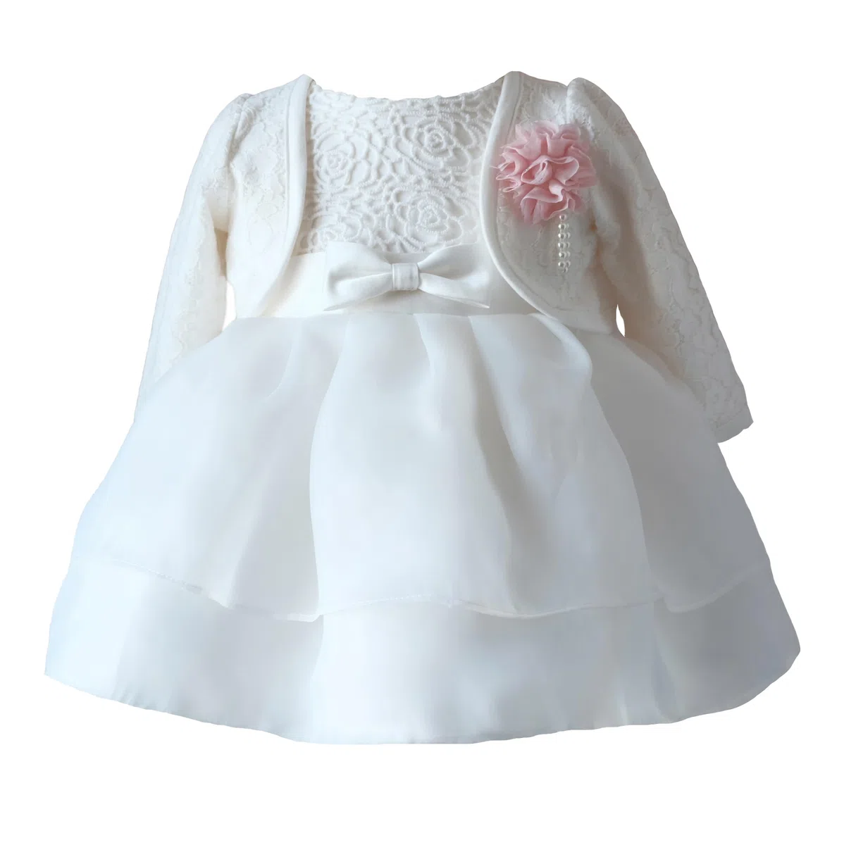 Vestito per Battesimo da Bambina Abito da Bambina Bianco