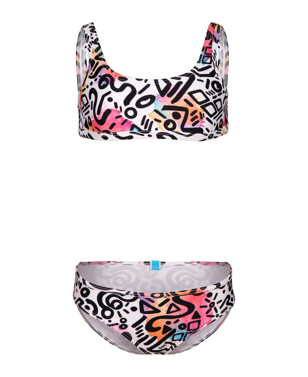 Arena G Arena Water Print Bikini Bralette Two Pieces Bambine e Ragazze