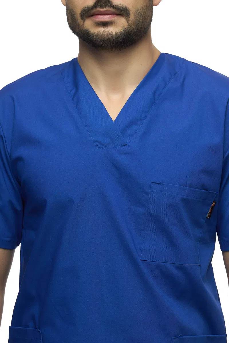 Mazalat - Set Unisex per Uniforme Medica, con Casacca e Pantaloni, Set di Strofinacci Medici, Abbigliamento da Lavoro