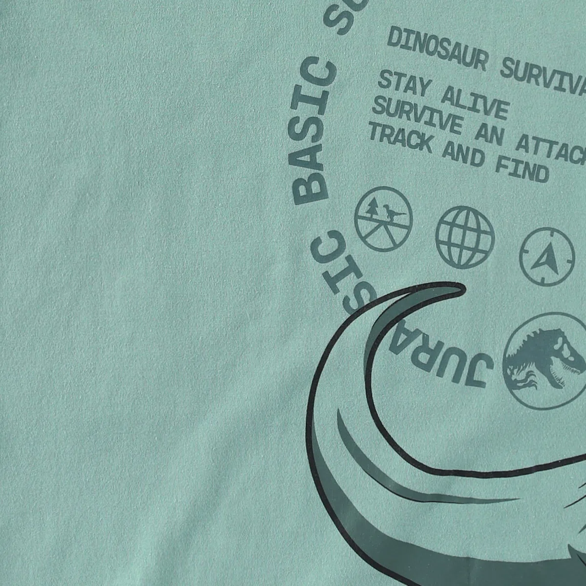 Jurassic World Set da 2 pezzi con maglietta a maniche corte e pantaloncini in spugna francese per bambini grandi