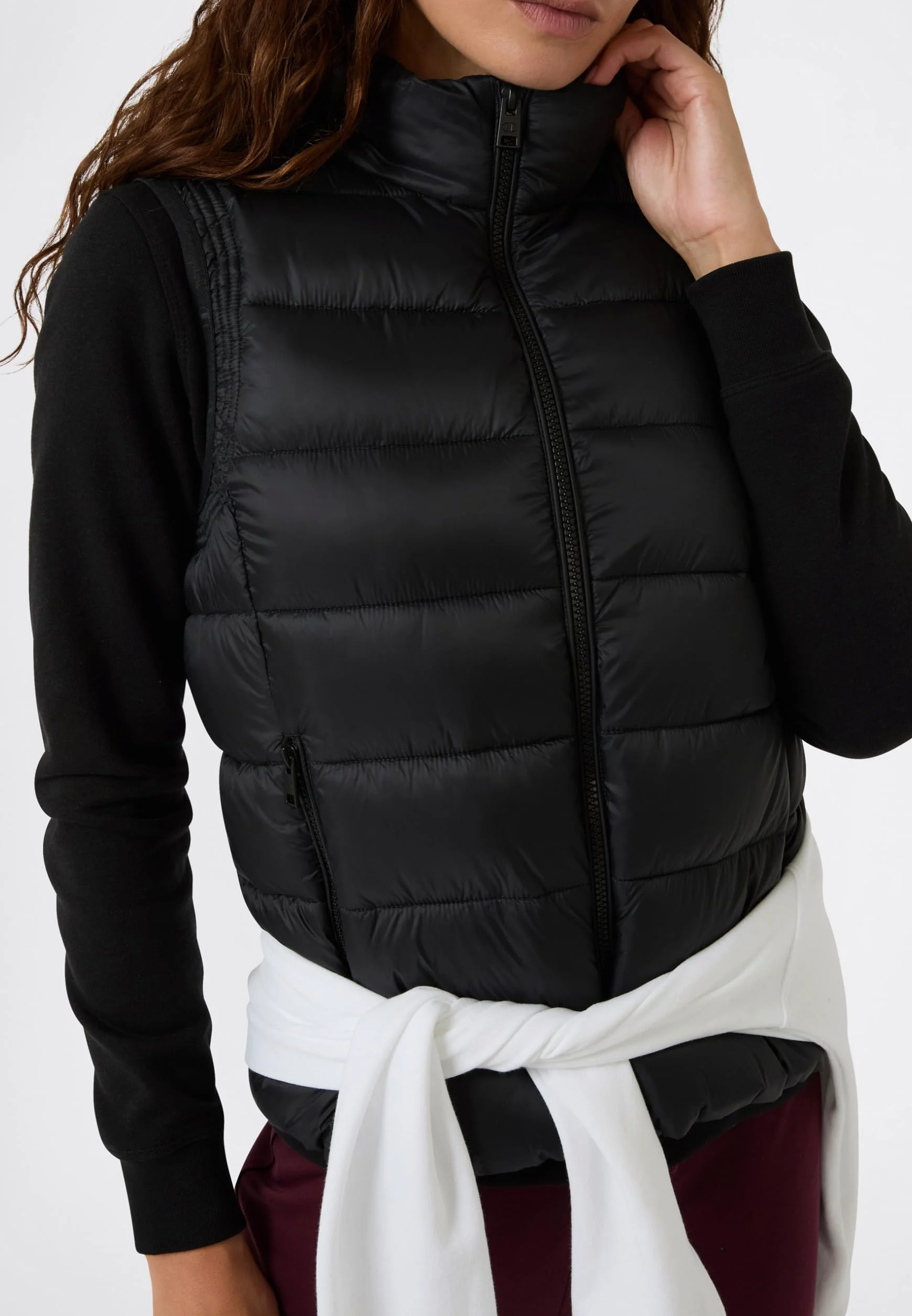 Champion Gilet Legacy Donna, Nero, XL
