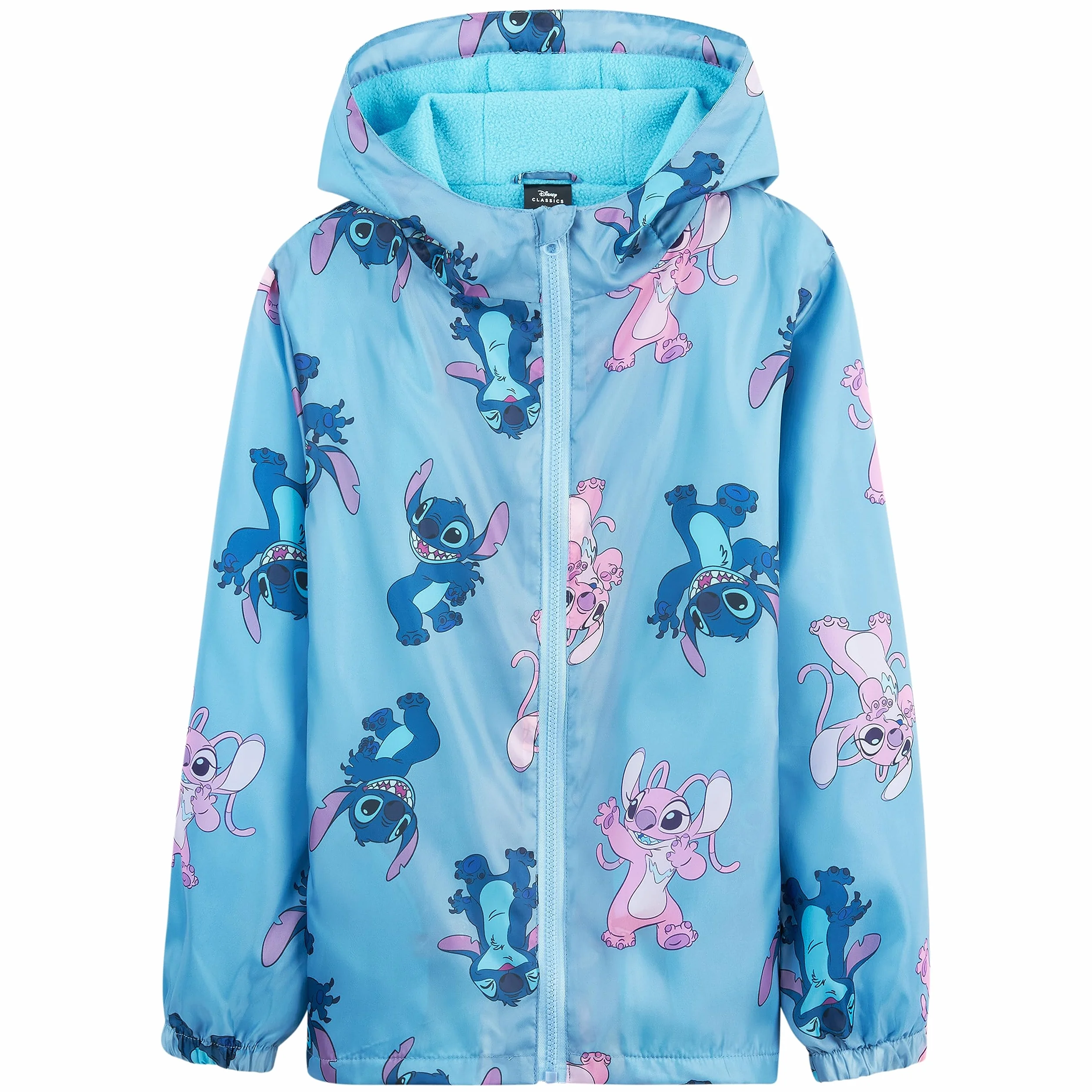 Disney Stitch Impermeabile Bambina - Giacca Antipioggia per Bambine e Ragazze 4-14 Anni Giacca Bimba con Rivestimento in Pile Abbigliamento Bambina Angel Stitch