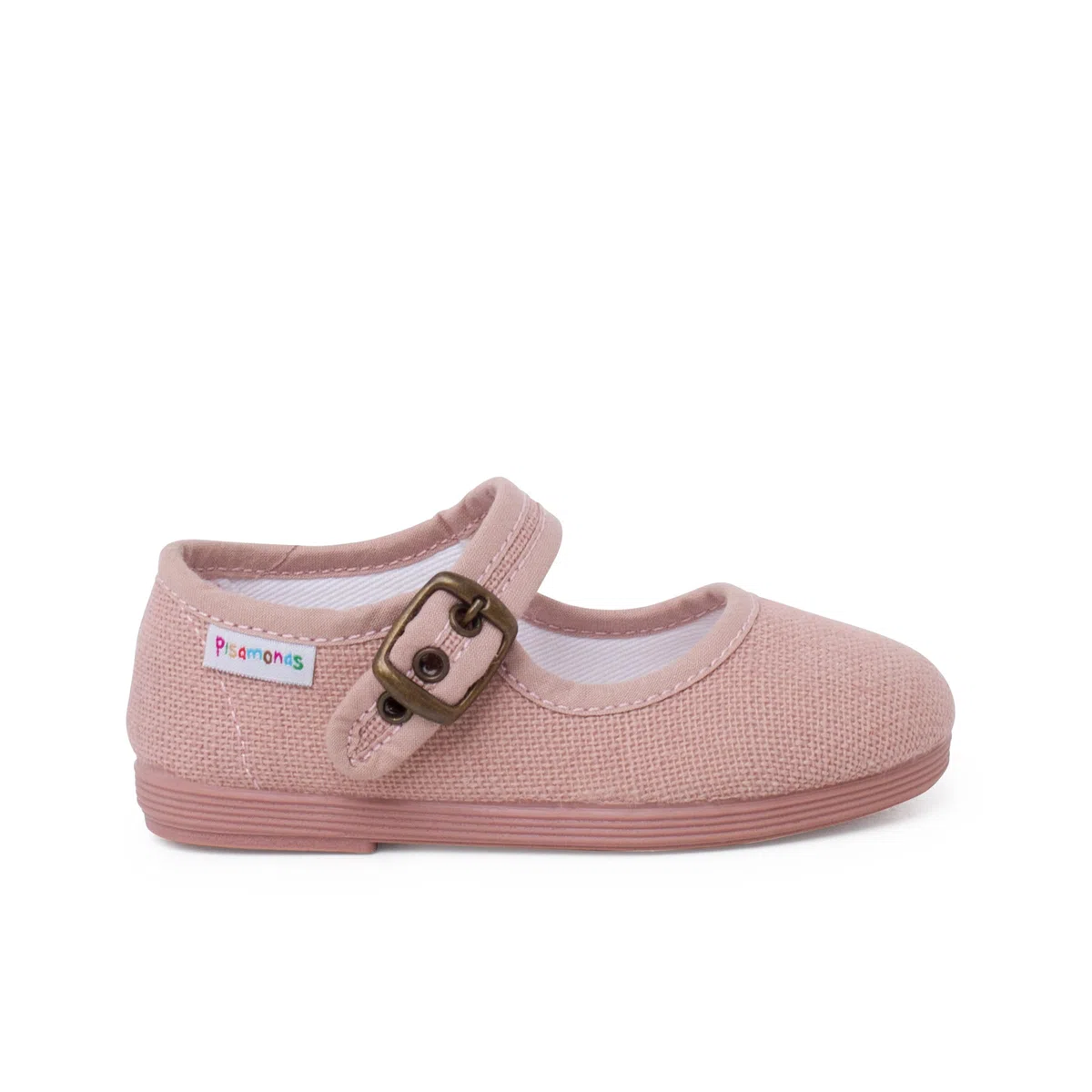 Pisamonas Ballerine con Cinturino Flessibili Lino Fibbia