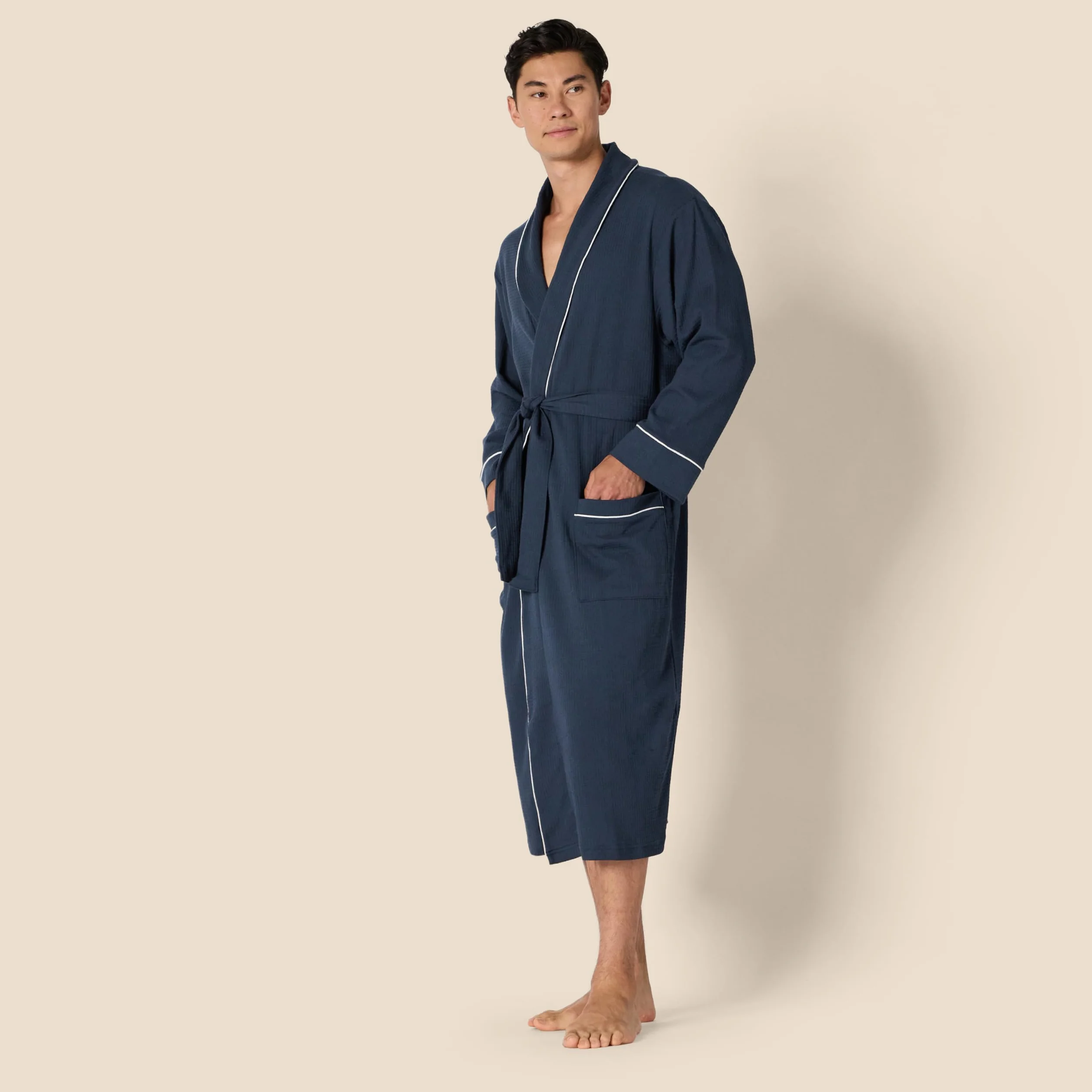 Amazon Essentials Uomo Accappatoio Leggero a Nido d'Ape (Disponibile nelle Taglie Big & Tall)