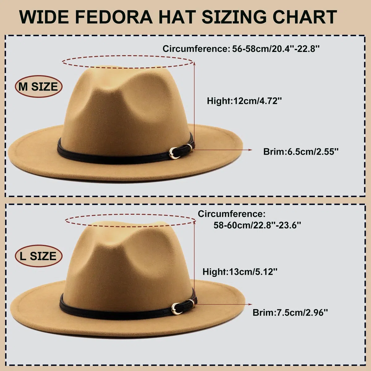 HEYANN Cappello classico Fedora a tesa larga con fibbia per cintura in feltro unisex cappello da trilby da uomo panama cappello jazz cappello per donna uomo