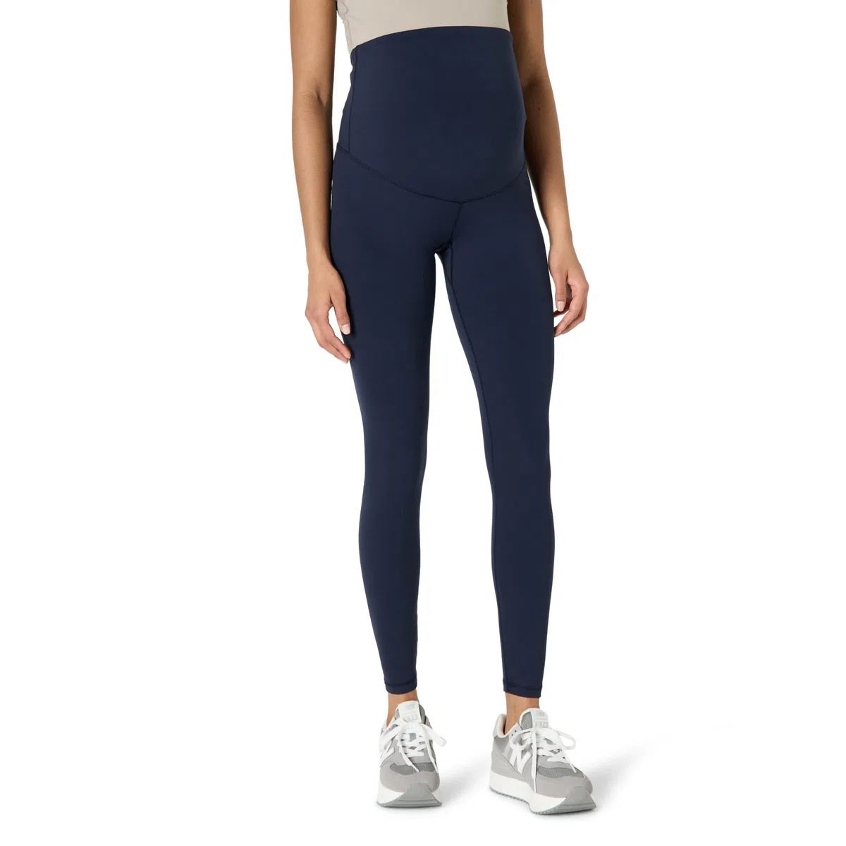 Amazon Essentials Donna Leggings Yoga Tecnici in FormFlex Morbidissimo, Premaman, sopra la Pancia, Lunghi