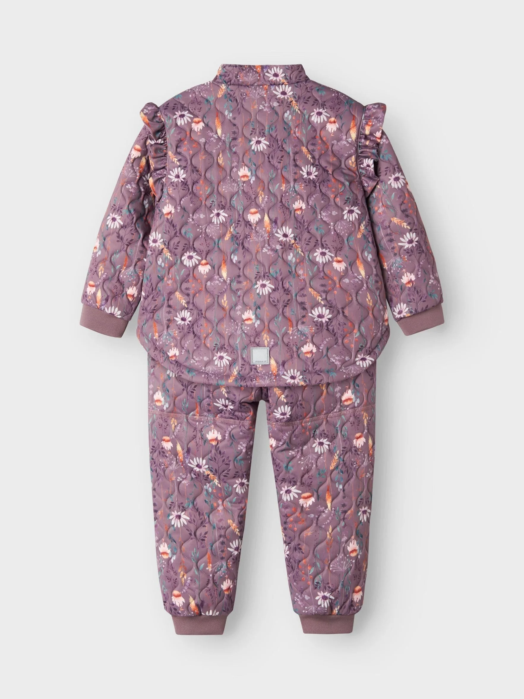 NAME IT Nmfmoon Quilt Set Aop 1fo Tuta da sci Bambine e ragazze