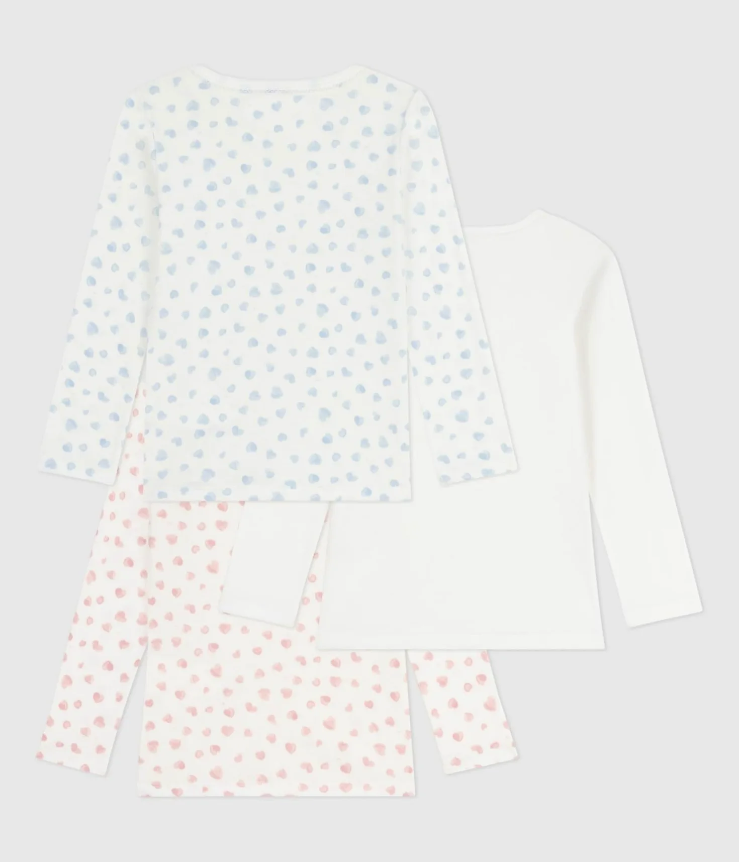 Petit Bateau 3 TS Ml Co Biancheria Intima Giorno Bambine e Ragazze (Pacco da 3)