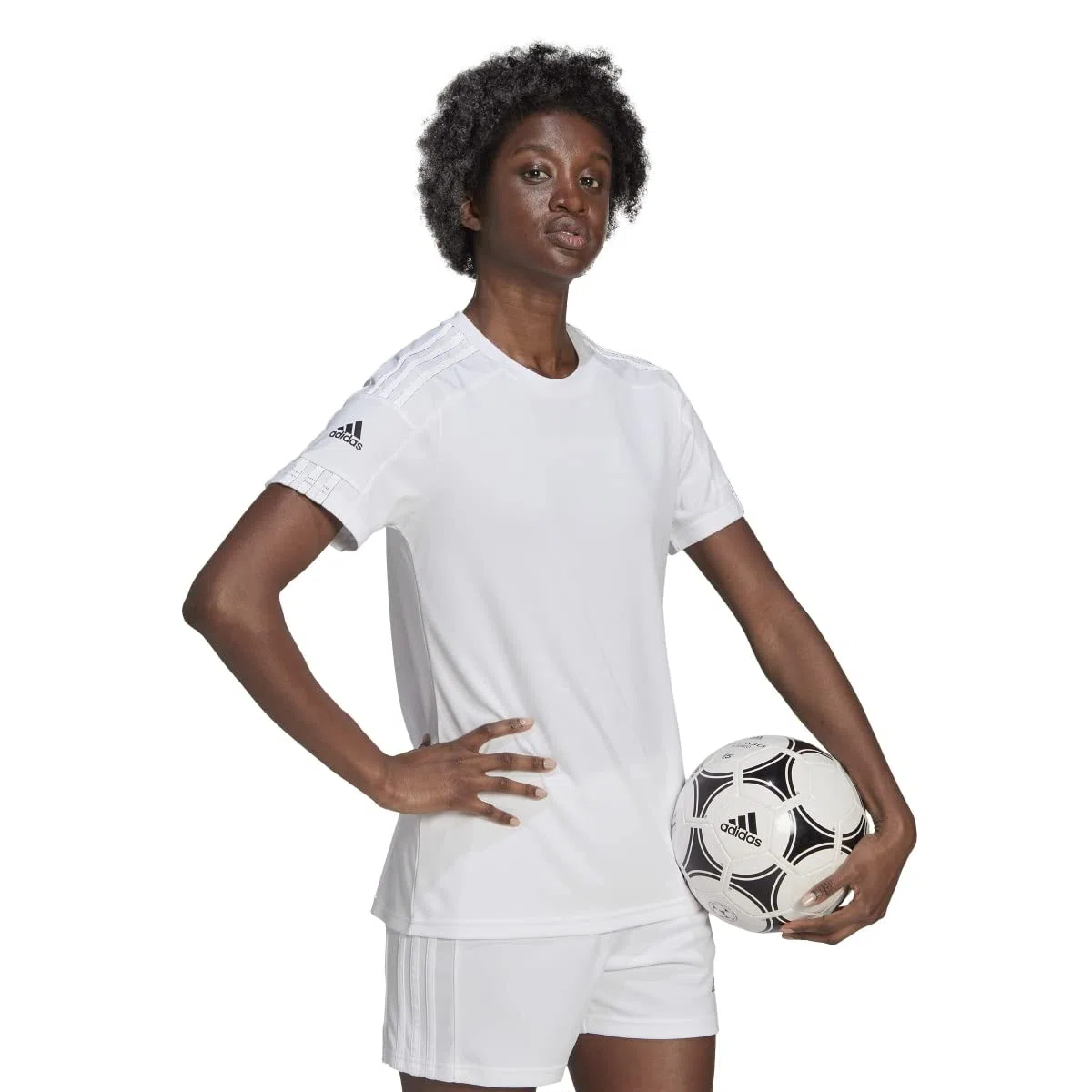 adidas Donna Squadra 21 Jersey, White / White / Black, L