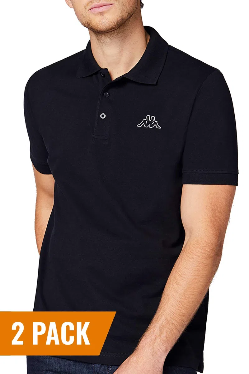 Kappa Venist Polo Shirt Uomo (Pacco da 2)