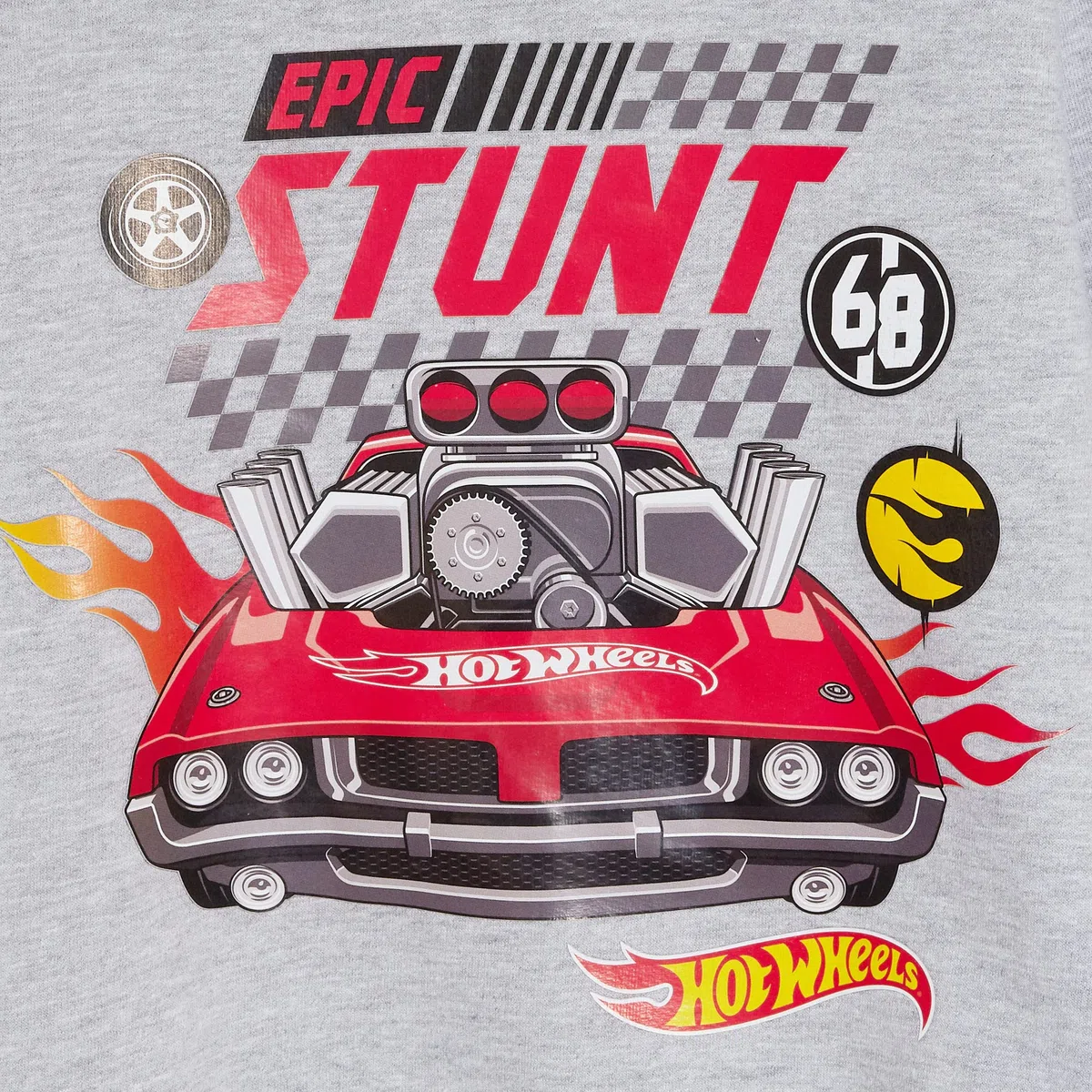Hot Wheels 2 Pz Tuta Completo, Felpa con Cappuccio e Pantaloni da Jogging per Bimbo