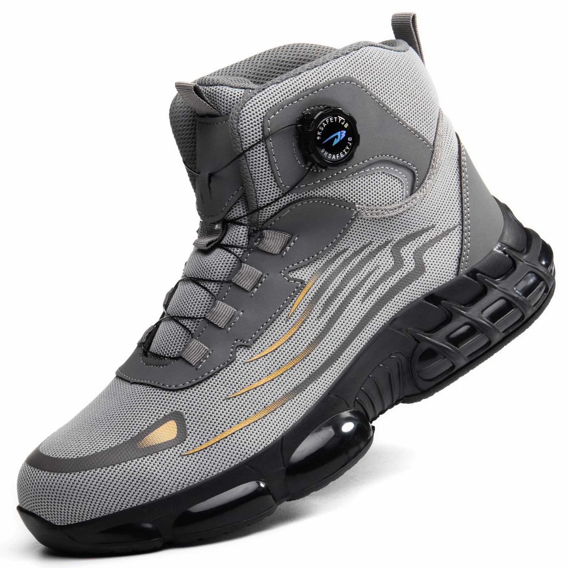 Scarpe Antinfortunistiche Alte Leggere Uomo Donna Scarponi Antinfortunistiche Ammortizzate Traspiranti Scarpe da Lavoro Comode con Punta in Acciaio