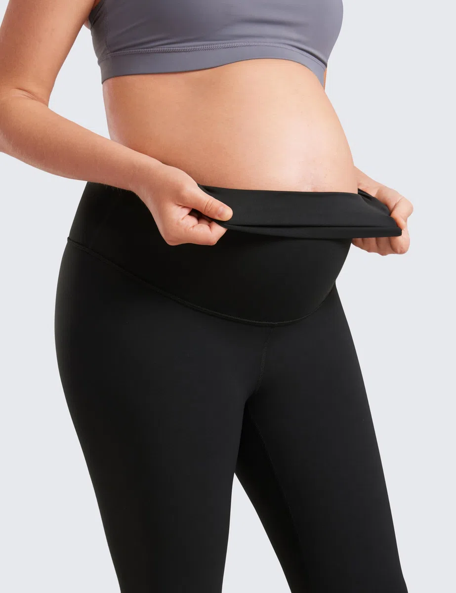 CRZ YOGA Butterluxe Leggings Premaman sopra la Pancia 64/71cm - Leggings Morbidi per la Gravidanza