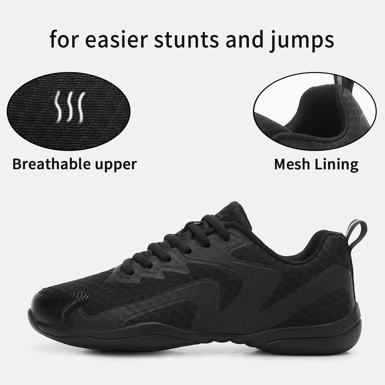 Scarpe Cheerleading Scarpe Cheerleader Scarpe Cheerleading Bianca Adulto Scarpe Ballo Jazz Donna Uomo con Fondo Antiscivolo