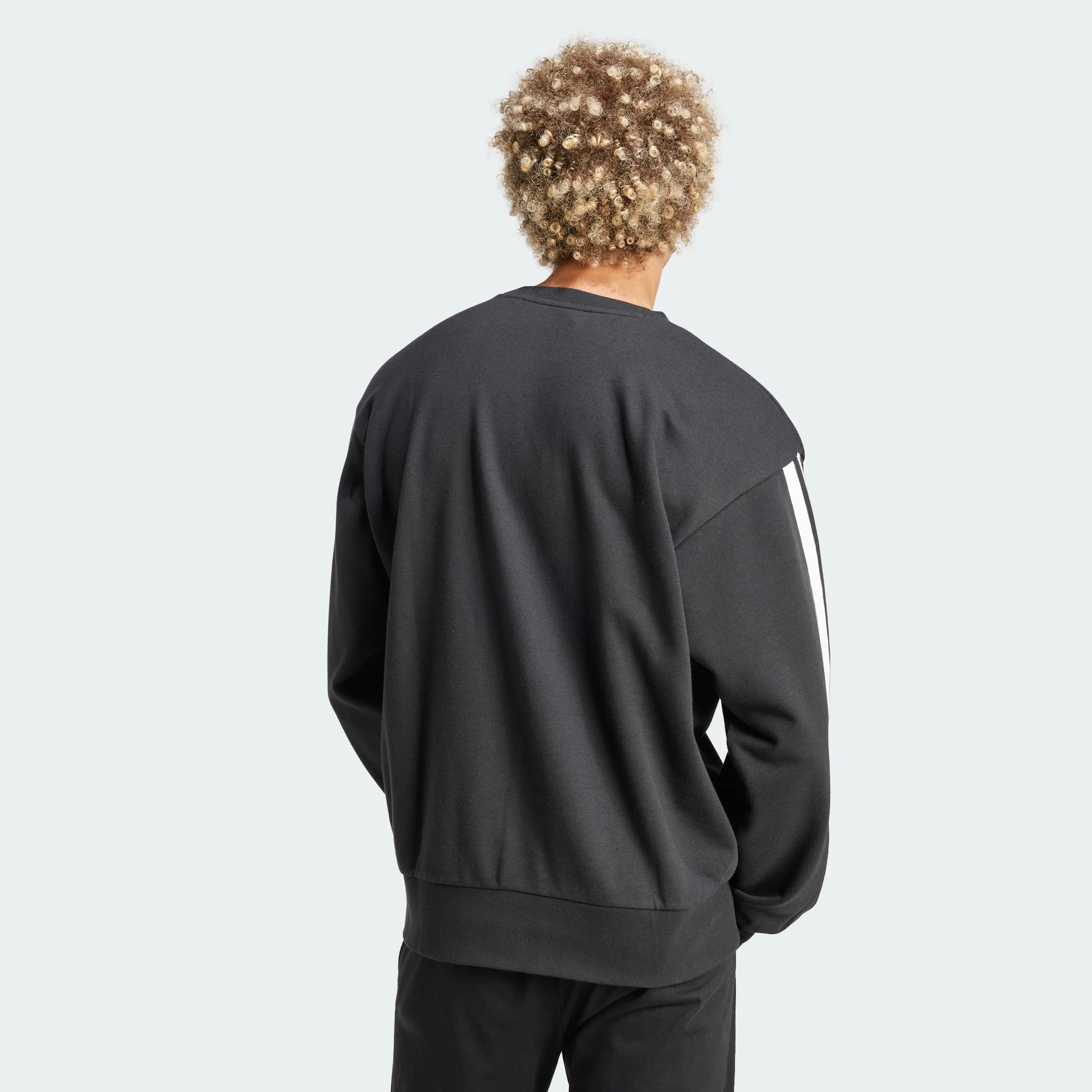 adidas Essential Three Stripes French Terry Sweatshirt Maglia di Tuta Uomo