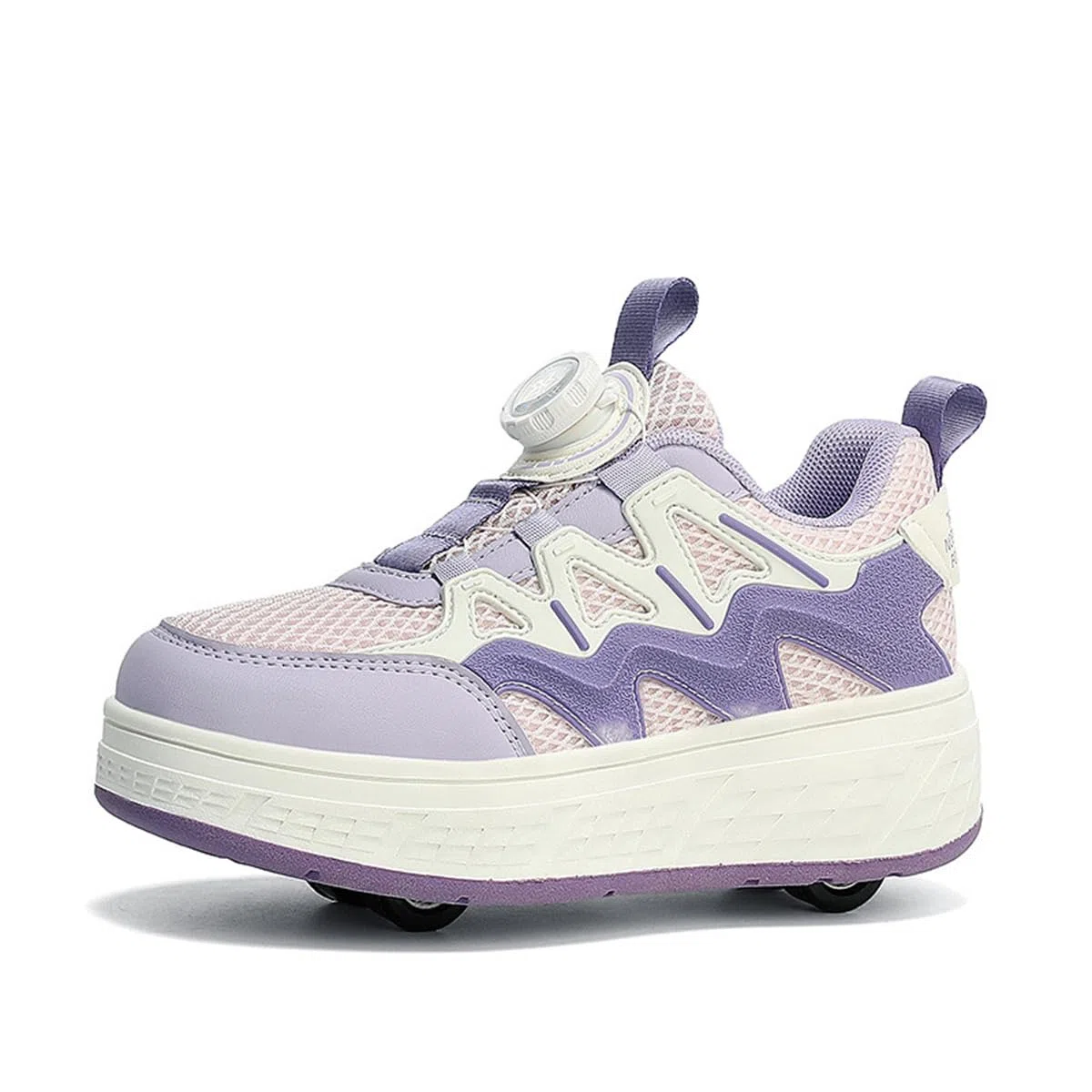 Mateju Scarpe con Rotelle Bambini Ragazza e Ragazzo, Scarpe da Skateboard Sportive all'aperto Traspirante 2 in 1 con 4 Ruote Rimovibili, Scarpe da Ginnastica Adolescente con Ruote