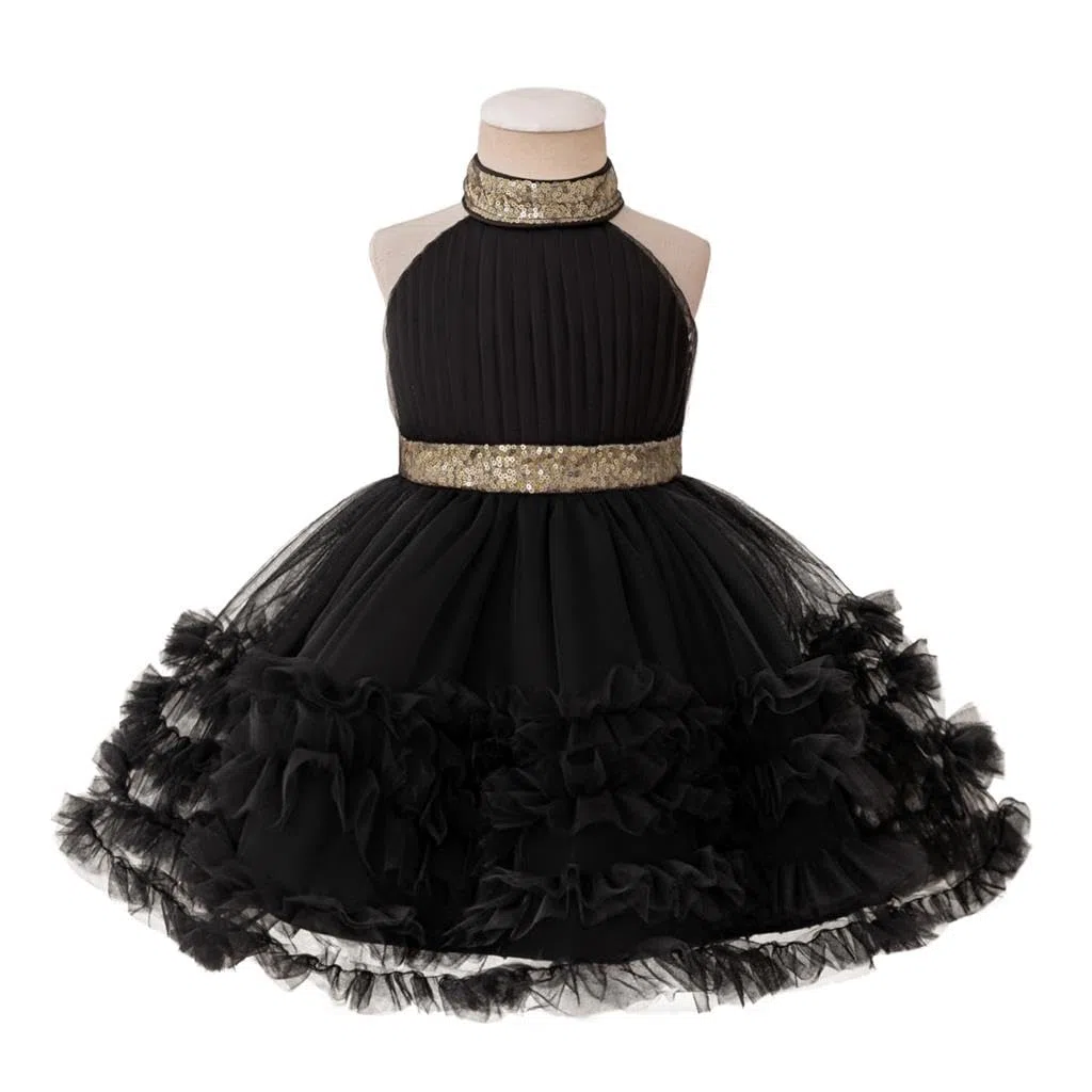 Lito Angels Abito da Principessa per Bambina con Gonna in Tulle a Strati e Fiocco sul Retro, Perfetto per Matrimonio, Festa o Cerimonia