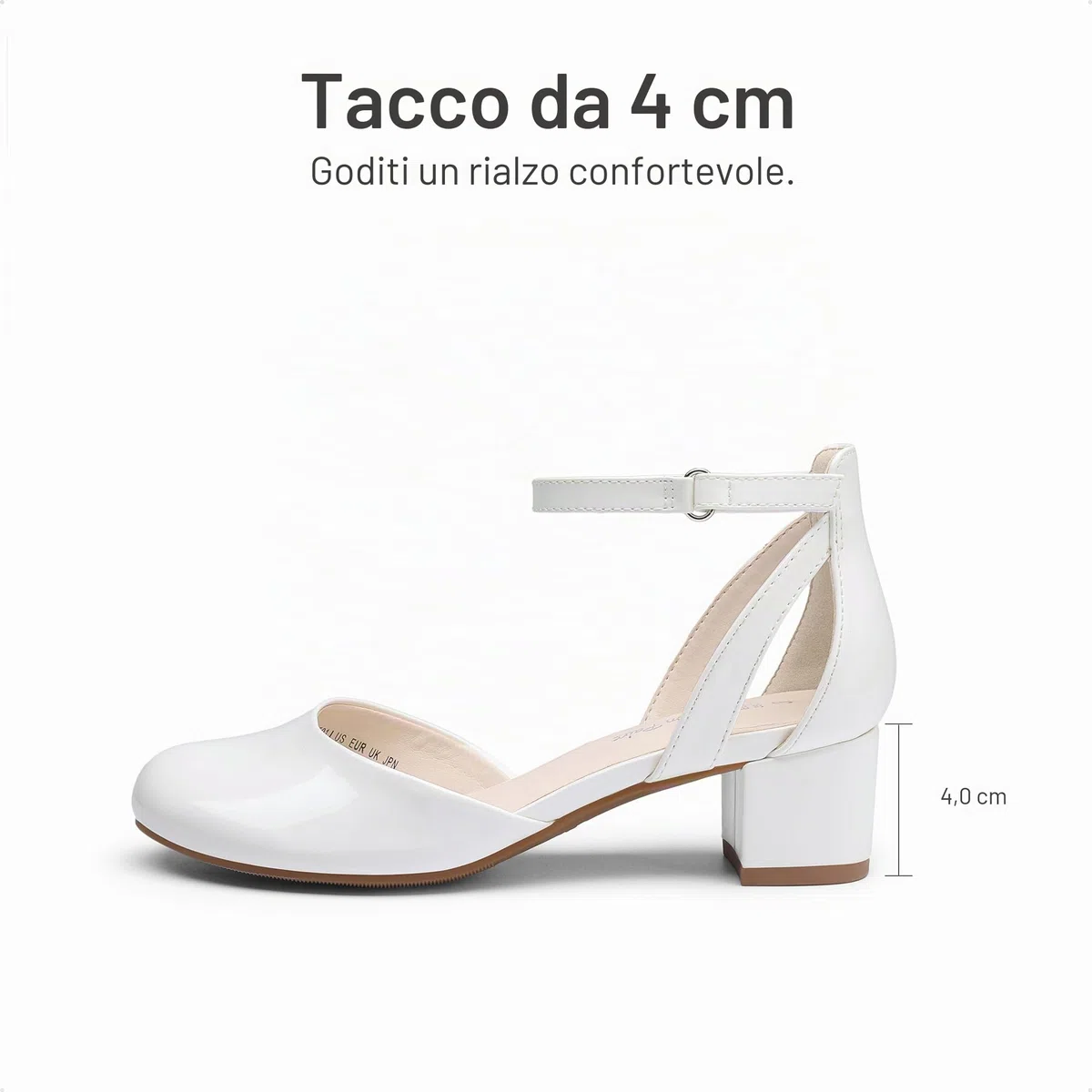 DREAM PAIRS Scarpe Eleganti da Ragazza con Punta Chiusa e Tacco Alto Principessa Scarpe per Bambine con Tacco a Blocco Mary Jane