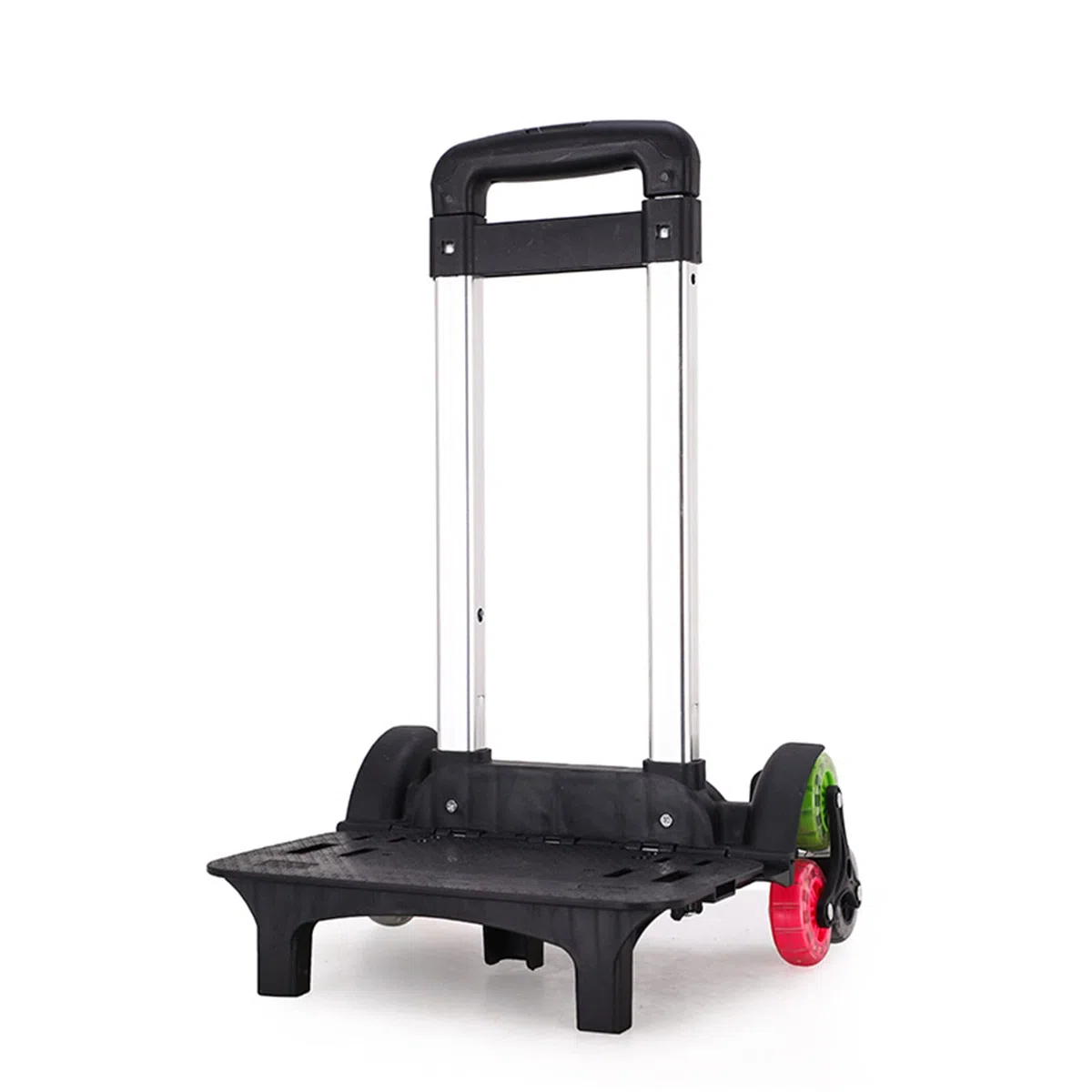 Carrello per zaino in lega di alluminio con 6 carrelli pieghevoli Carrello a mano con ruote per borse scolastiche zaino bagagli, Uno