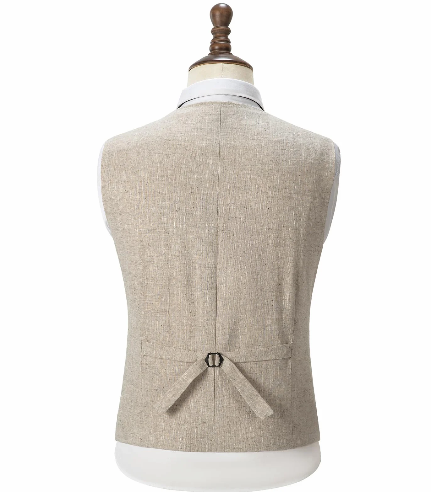 Gilet estivo da uomo in lino, dallo stile casual e con taglio dritto