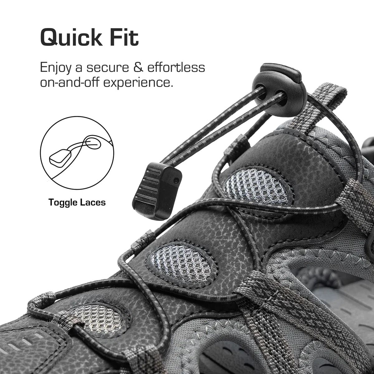 DREAM PAIRS Estivi Sandali da Uomo Sportivo Spiaggia Antiscivolo Scarpe da Trekking Chiuse