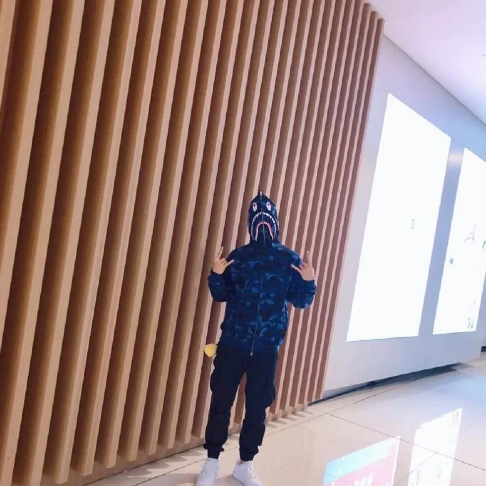 Uomo Felpa con Cappuccio Stampa Testa di Squalo Cerniera Giacca con Cappuccio Cardigan Manica Lunga Hip Hop Tops Sweatshirt Camouflage Cappotto con Cappuccio
