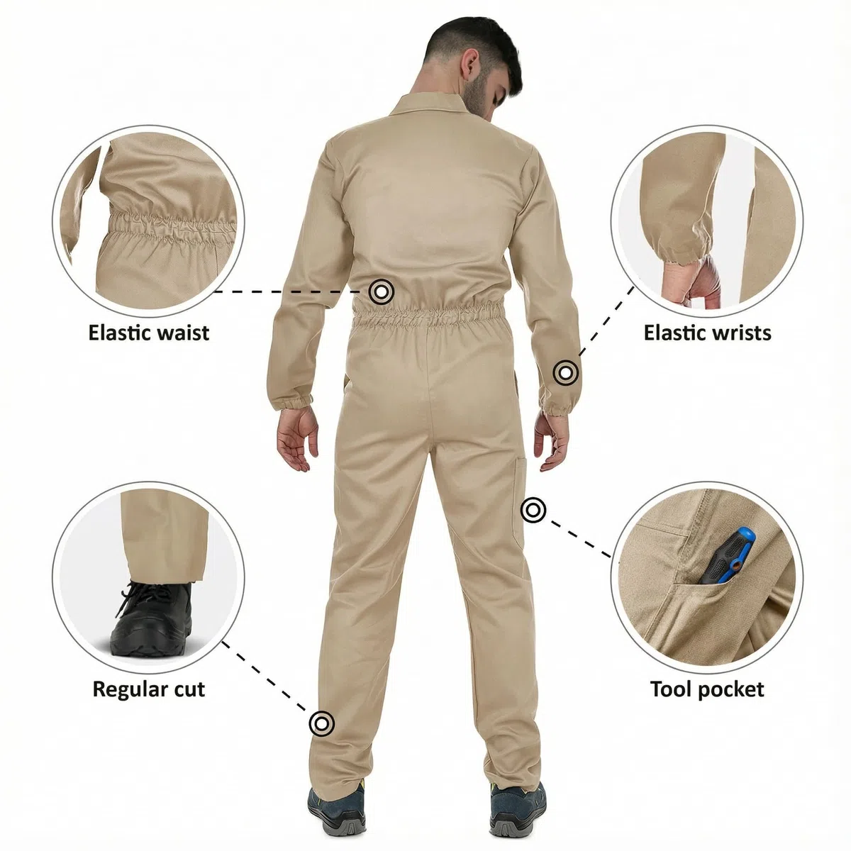 BWOLF Anax Overall Tuta da lavoro uomo Uomo (Pacco da 1)
