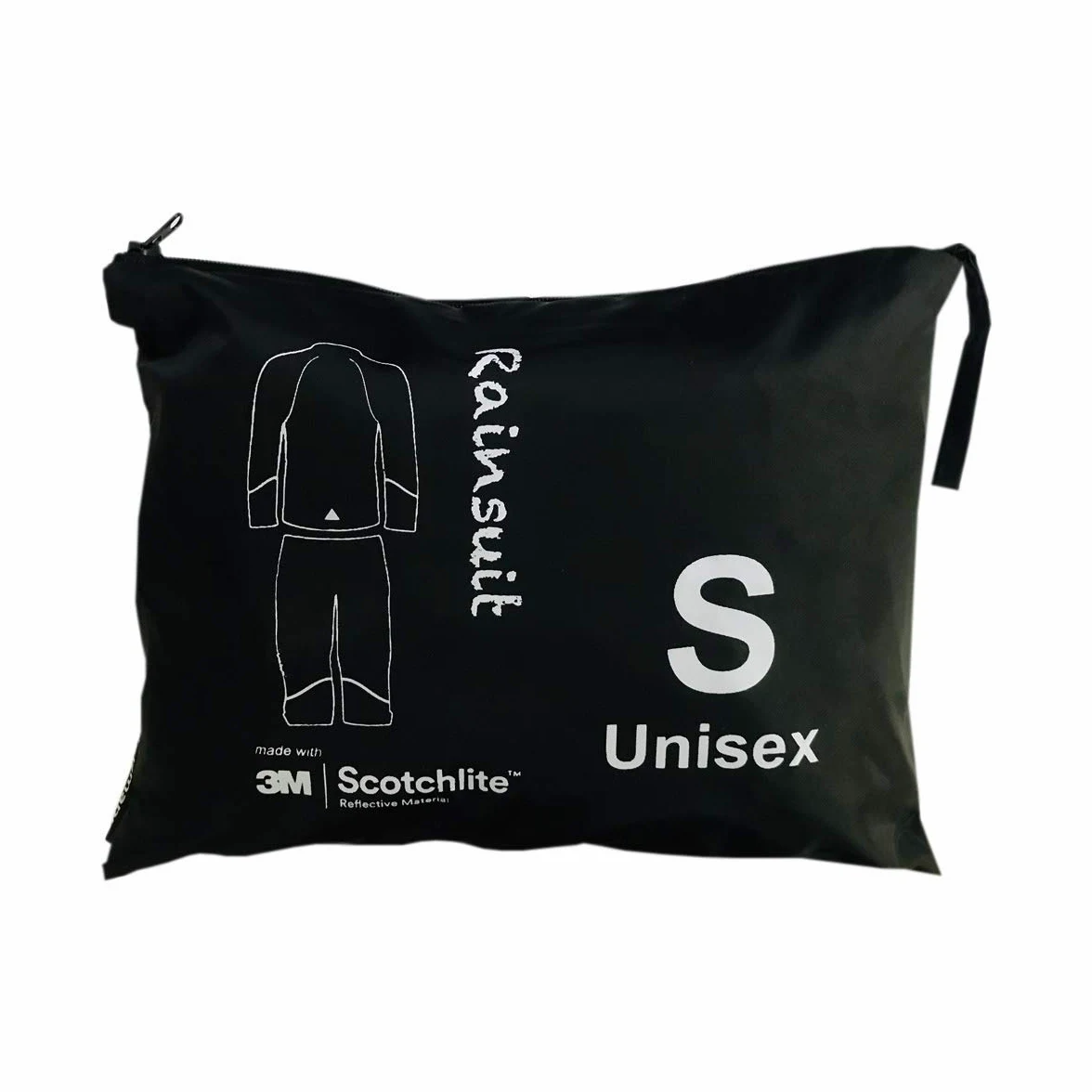 Salzmann Tuta Antipioggia Riflettente - Idrorepellente e Antivento - Set di Giacca e Pantaloni da Pioggia - Realizzato con 3M Scotchlite