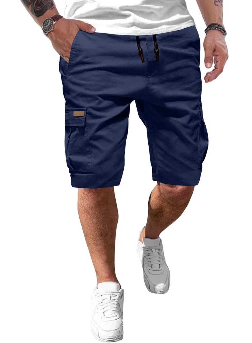 JMIERR Pantaloncini Uomo Sportivi Estivi Cotone Casual con Tasche
