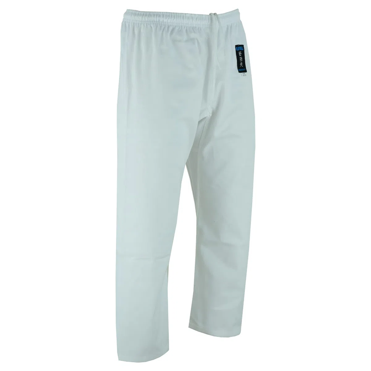 Playwell Pantaloni da allenamento da karate, colore bianco, di alta qualità, colore argento, 283,5 g