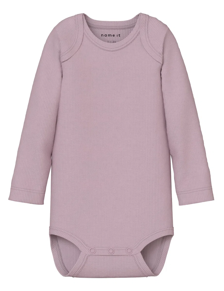 NAME IT Nbnbody 5p Ls Solid Rib Nbnbody 5P Ls Solid Rib Unisex - Adulto (Pacco da 1)