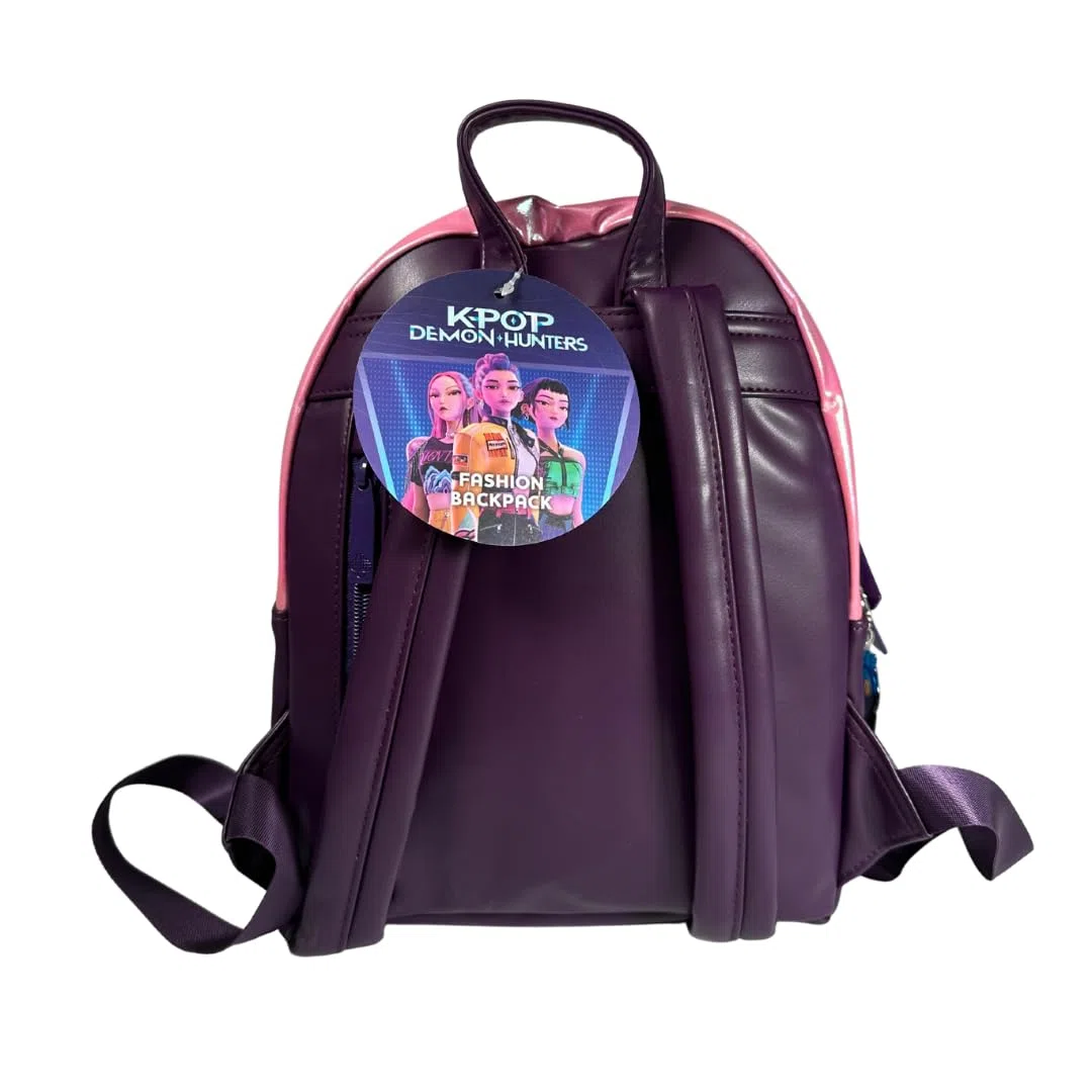 K-Pop Demon Hunters Huntrix - Zaino alla moda con licenza ufficiale Trendy per scuola, università e viaggio, con cinghie regolabili