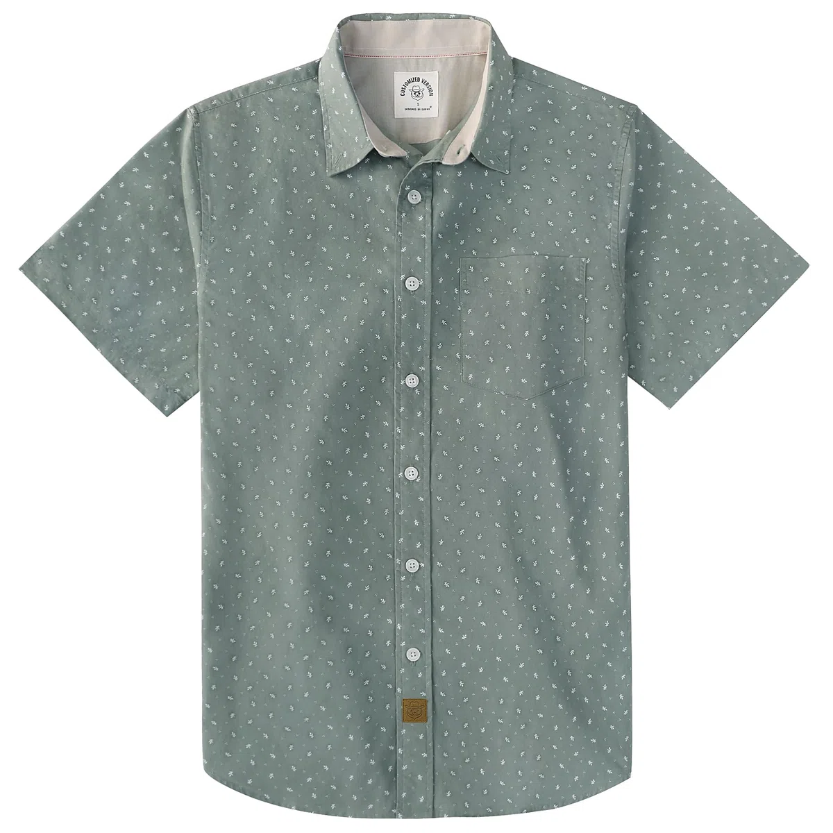Dubinik® Camicia Uomo Manica Corta Casual con Bottoni Camicia Maniche Corte Uomo 100% Cotone Regular Fit