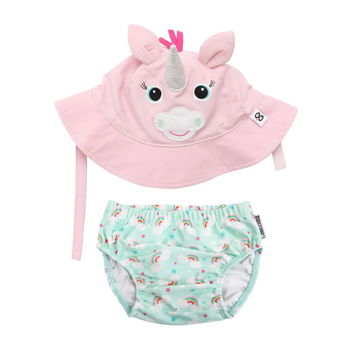 Set Baby Costumino Contenitivo + Cappellino - Allie l'Alicorno - UPF 50+ - S