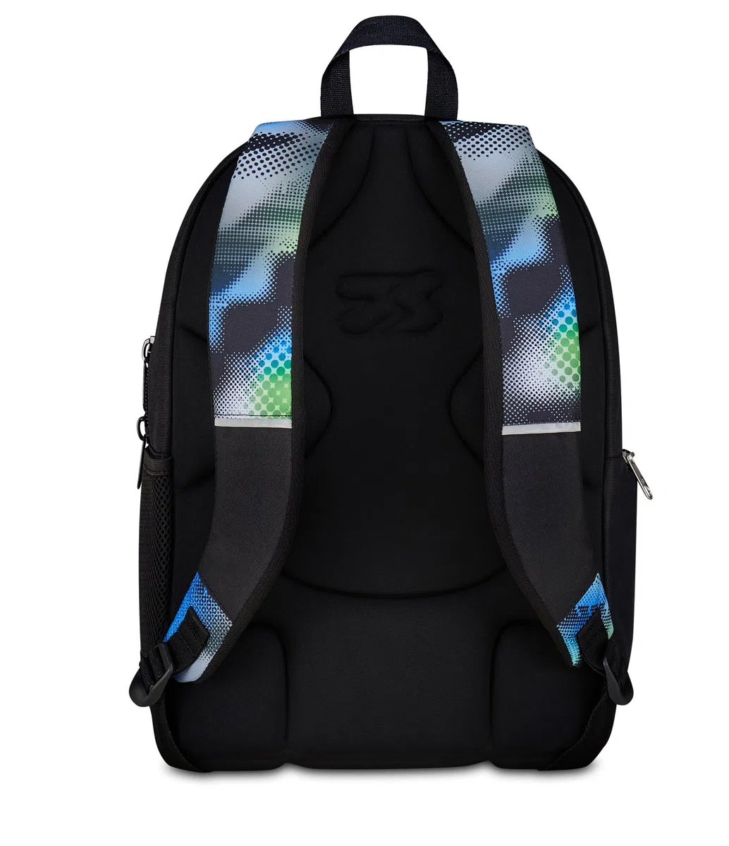 Seven Zaino Scuola Dual Write Down, Blu, Doppio Scomparto Da 31 Litri Di Capacità, Con Tasca Per PC, Tasca Per Borraccia e Tasca Con Organizer, Scuole Medie e Superiori, Per Ragazzo