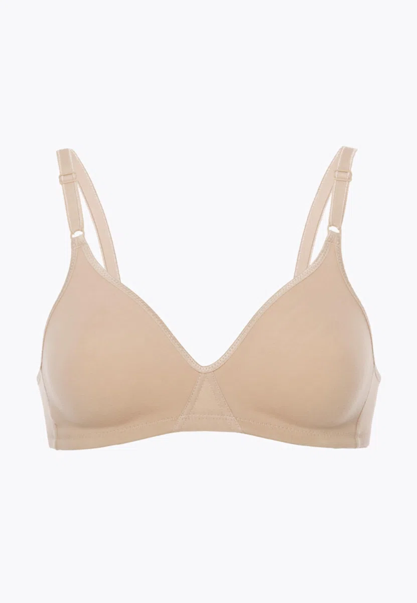 Lovable Reggiseno in Cotone Elasticizzato | Senza Ferretto e Senza Imbottitura | Spalline Regolazione Frontale | Pacco da 2 | Cotton Line Donna X2