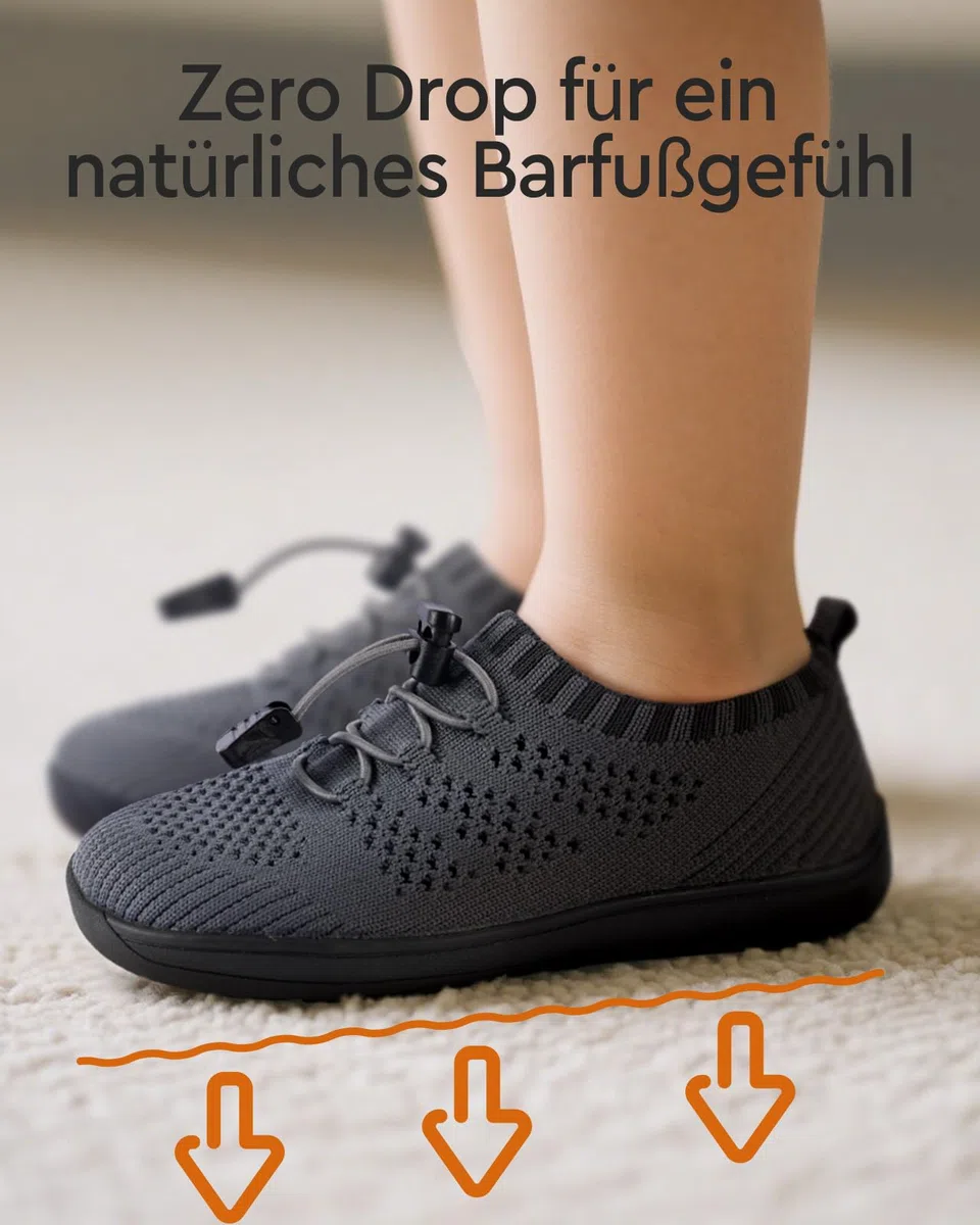Scarpe A Piedi Nudi per Bambini A Punta Larga Knit Boys Girls Slippers Minimal Toddler Walking Shoes Minimalista Traspirante