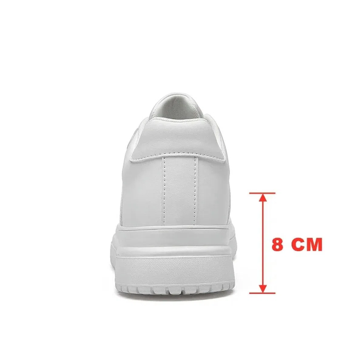 Scarpe Sportive Sneaker Man Elevator Scarpe Altezza Aumentare Shole 8 Cm Scarpe più Alte Bianche Uomini Leisure Comode Sport Traspiranti