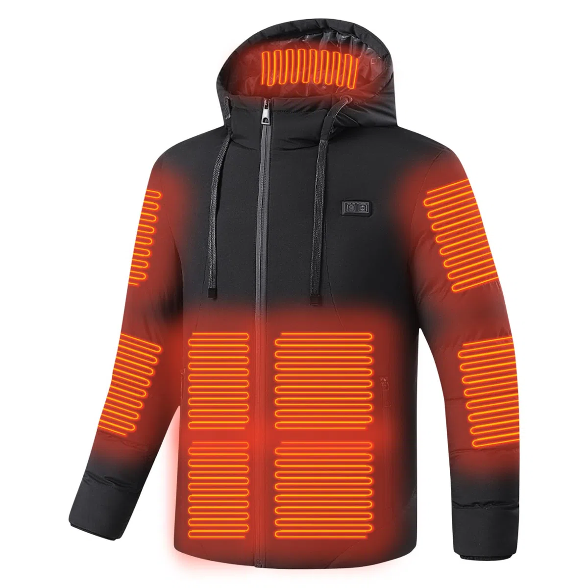 KHIRVWL 2024 Offerte Lampo del Giorno Gilet Riscaldabile Uomo Donna Giacca invernale in cotone con riscaldamento monocomando a 9 zone. Giacca in cotone con riscaldamento alimentato tramite USB