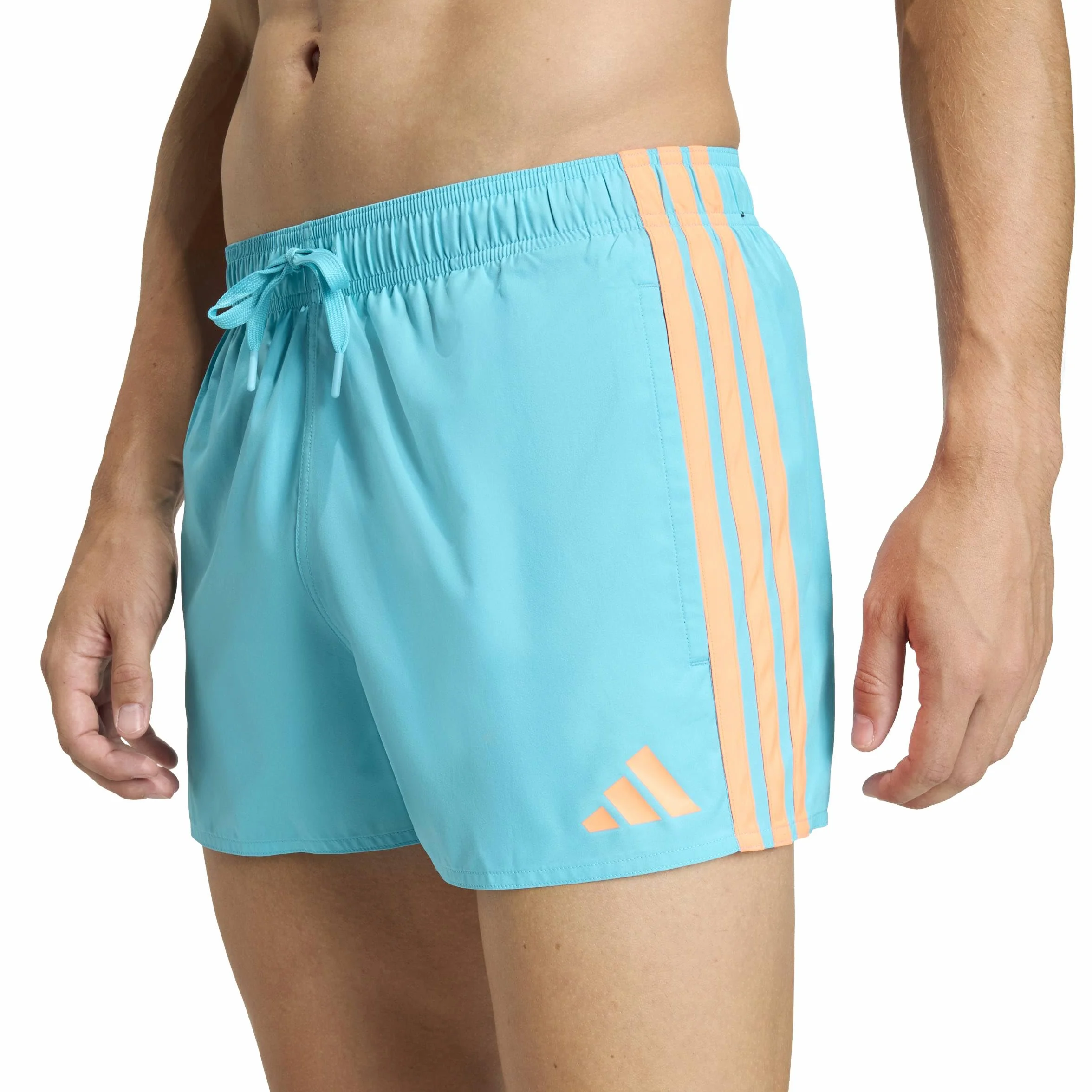 adidas Men Pantaloncini da Bagno a 3 Strisce da 3 Pollici