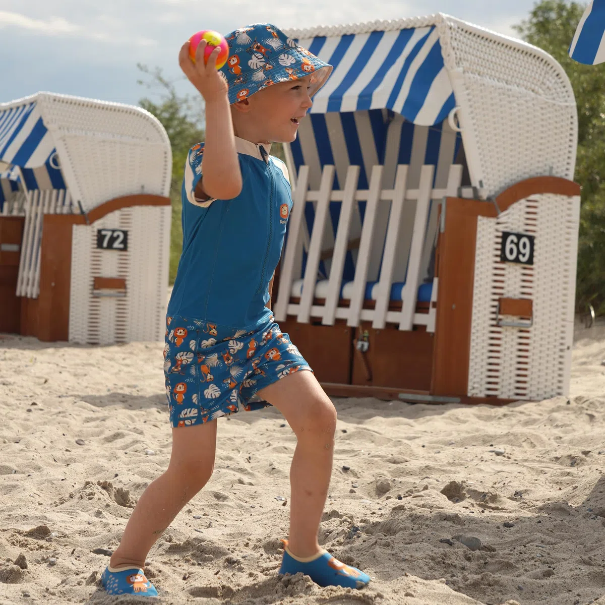 Playshoes Schwimmanzug Costume Intero Bambine e Ragazze (Pacco da 1)