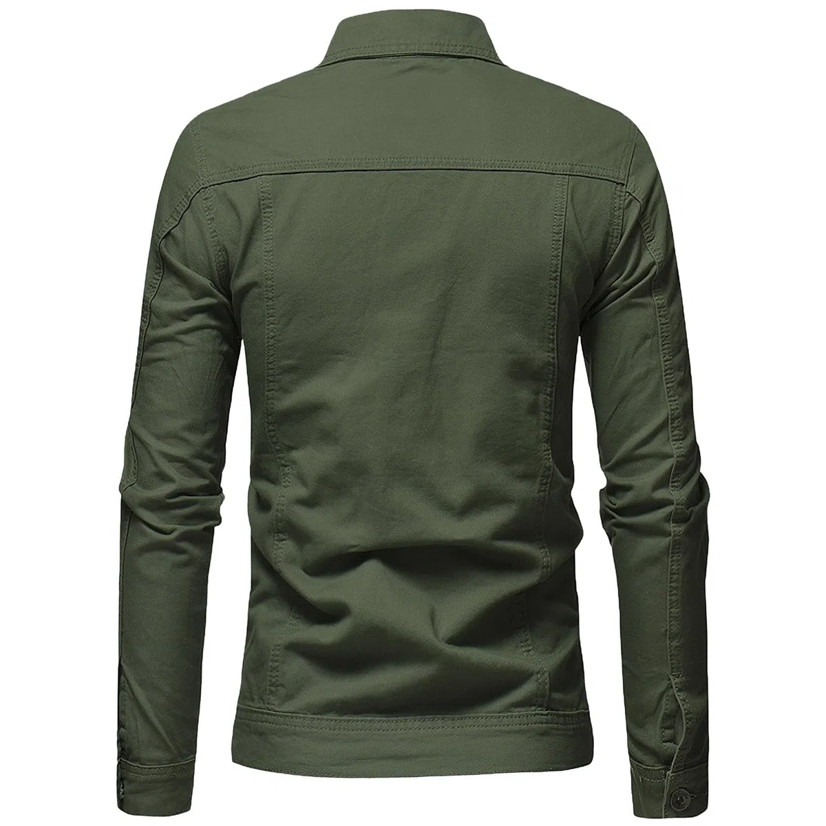 amropi Giacca di Jeans Uomo Giubbotto Casual Denim Giubbino Slim Fit Jacket