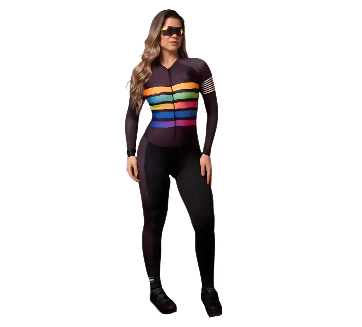 9 Colori Delle Donne Triathlon Body Un Pezzo Tuta Manica Lunga Skinsuit Tuta Ciclismo Donna Body XS-4XL