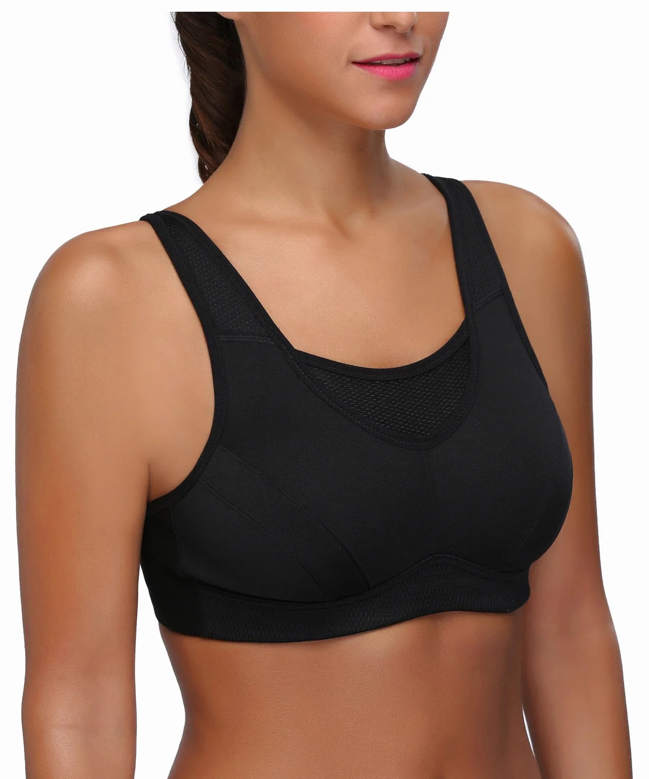 Wingslove Reggiseno Sportivo Donna, Reggiseno Senza Ferretto Non Imbottito Sostegno Forte