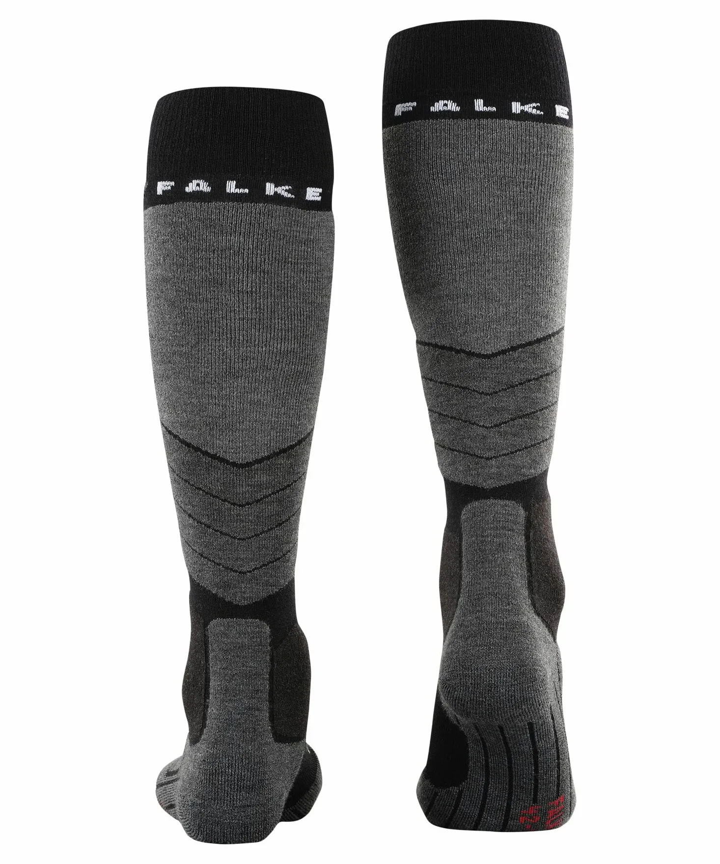 FALKE uomo SK2 Wool calzini da sci traspiranti asciugatura rapida termoregolanti antiodore lana filo funzionale imbottitura media protezione tibia spessi caldi 1 paio