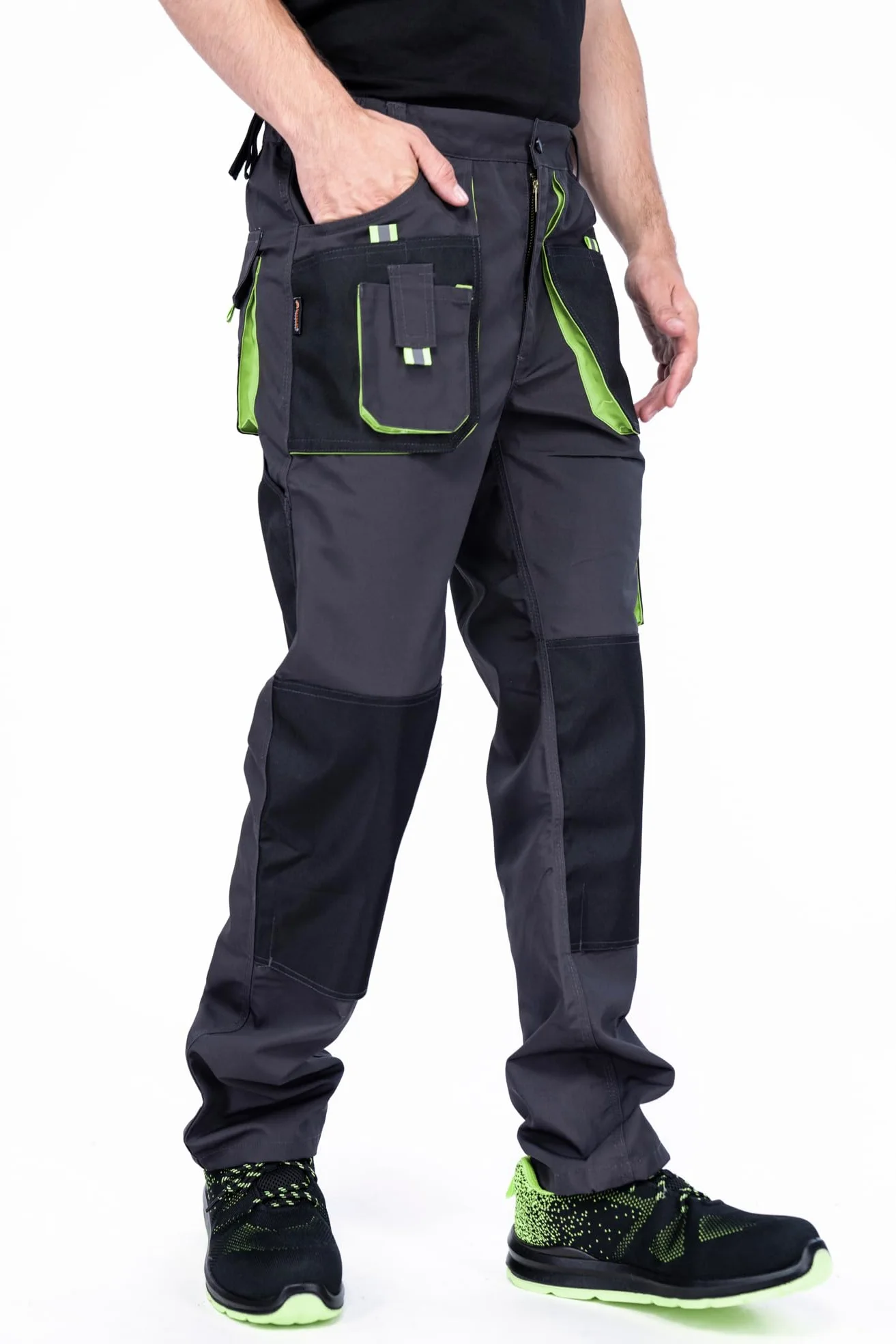 MAZALAT work wear Pantaloni da Lavoro Uomo con Tasche al Ginocchio, Multi-Tasche, Taglia S - XXXL