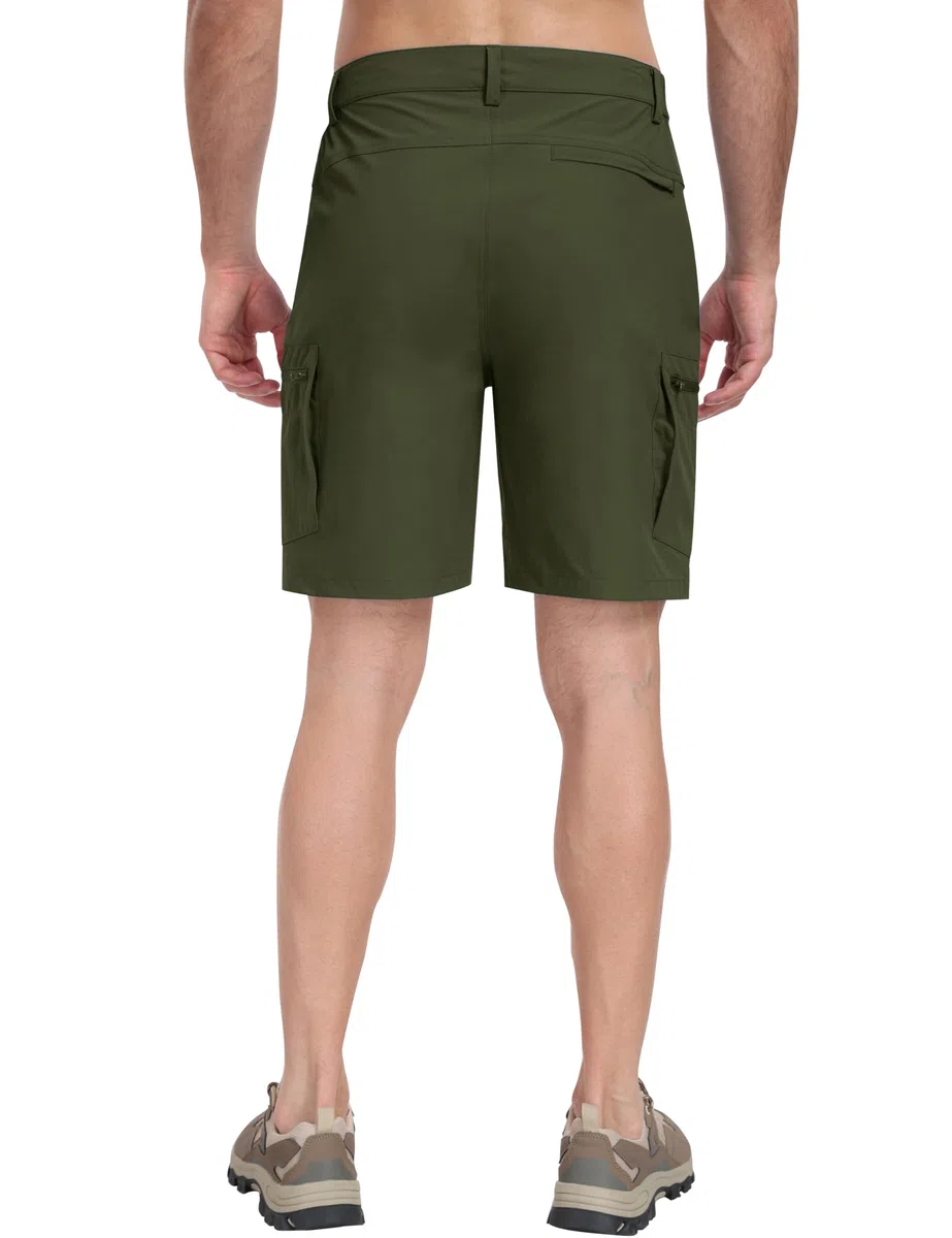 MoFiz Pantaloncini Cargo Uomo Pantaloncini da Trekking Pantaloni Corti Bermuda Golf Sportivi Leggeri Asciugatura Rapida Pantaloncini Escursionismo con 5 Tasche