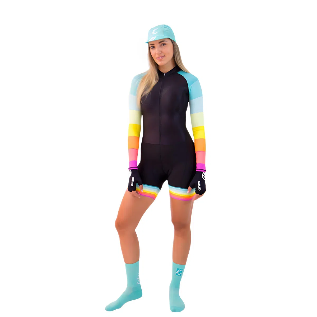 6 Donne Bicicletta Un Pezzo Tuta Maniche Lunghe Bike Skinsuit Body Per Ciclismo Tuta Vestiti Ciclismo Skinsuits