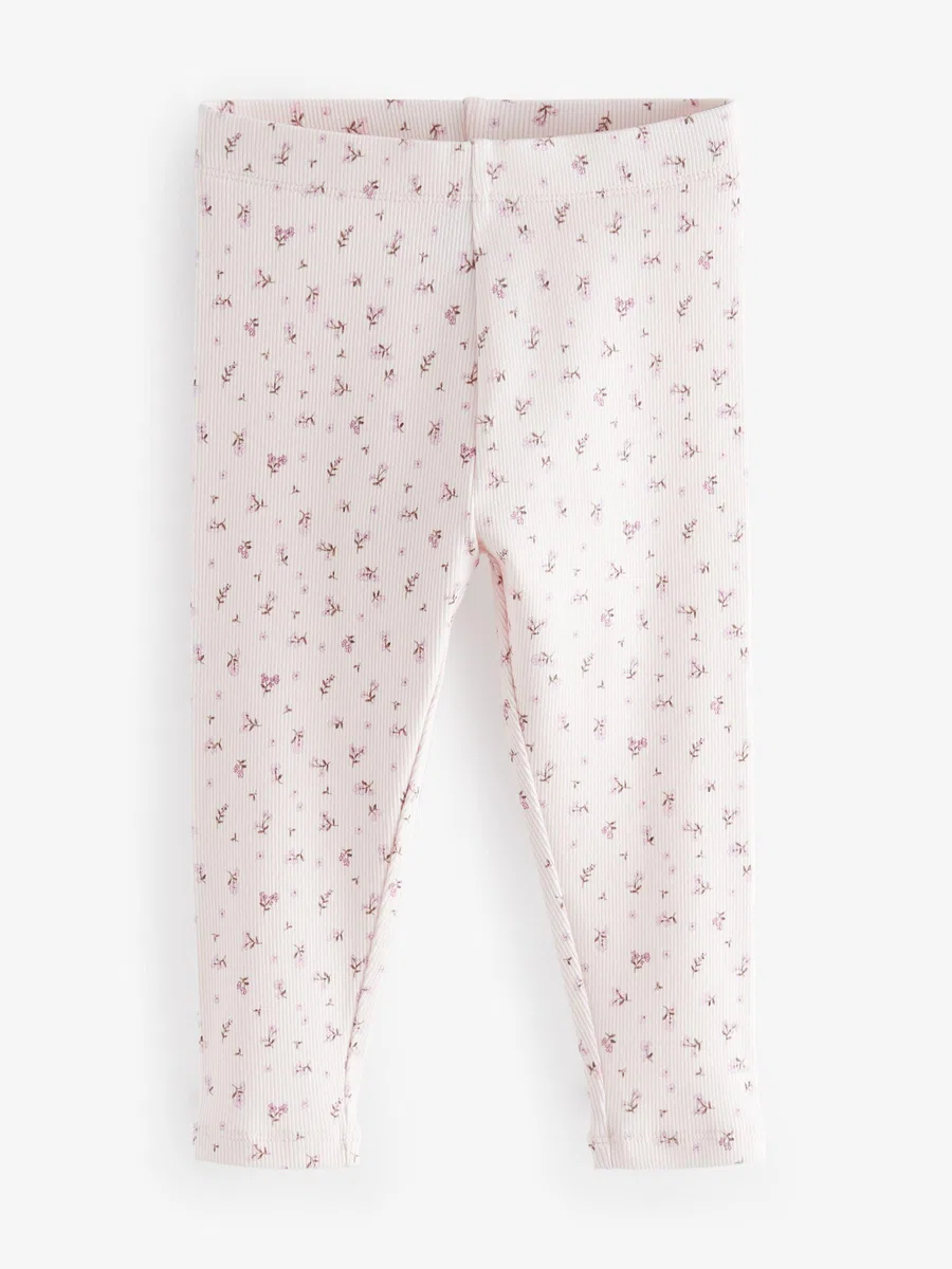 NEXT Ragazza Confezione da 5 Leggings a Coste