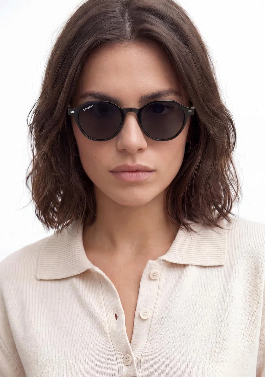 D.Franklin Occhiali da sole - Unisex - Con lenti protettive UV - Modello ultra light s - Ottagonali - Per uomo e donna - Sunglasses